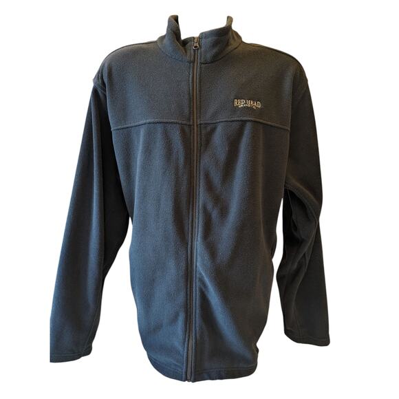 Redhead Fleece Jacket Mens XL Full Zip Black Outdoor Layer Hiking Field - Picture 3 of 14